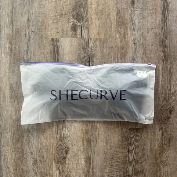 NWT SHECURVE Seamless Deep V Push-up Wireless Bra - BLACK - Picture 6 of 11